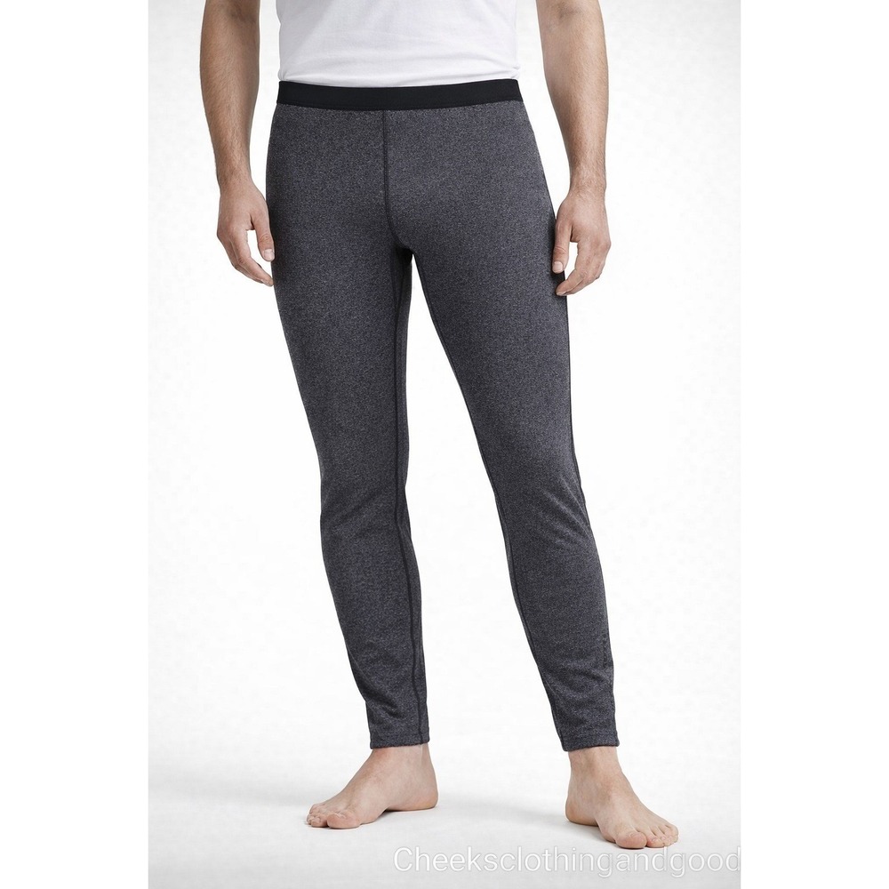 Mammut Denali Tights Mens size LARGE Charcoal Gray Wool Blend Base Layer Bottoms